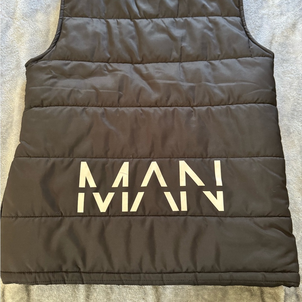 Boohoo Mens Black Puffer Vest